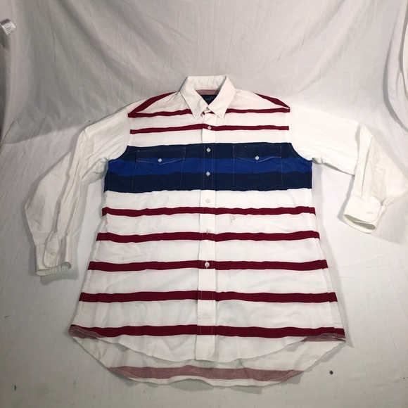 Wrangler Other - Men’s Wrangler Striped Casual Button Up Shirt XL
